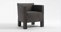 Summer Arms Cuoio chair. 67x57 h.70 Black Coal