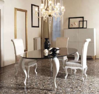 Стол (PASCAL) и стул (CLOE) Noir (Cattelan Italia)