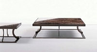 Paul small table. 65x65 h.35; 130x130 h.35 Emperador Dark Marble