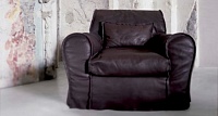 Housse armchair. 110x110 h.75 Plume Glacè; armchair Extra 130x110 h.75