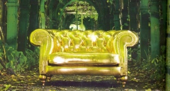 Diana Chester armchair. 140x105 h.72 Gold