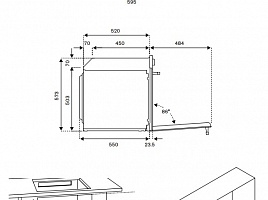 Духовой шкаф Bertazzoni F6011MODETZ - схема встраивания