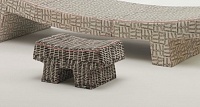 Punto pouf. 50x30 h.25 Luxury Tratto with dormeuse Linea