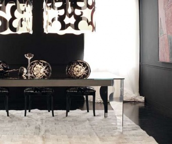 Стол (RAPHAEL) и стул (SOPHIE) Noir (Cattelan Italia)