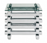 Приставной столик Andrew Martin модель CHROME LOG SIDE TABLE