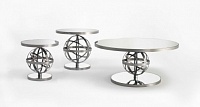 Sfera Armillare small table . diam.60 h.60, diam.80 h.70 and diam,130 h.60 - available in the size diam.60 h.60 with structure and top in wood