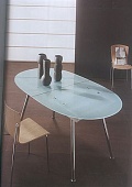 Столы и стулья - Bontempi Casa - GalileoСтрана производитель - ИталияСтол раздвижной итальянской фабрики Bontempi Casa. Может быть круглым, овальным. Алюминий, стекло, ламинат.