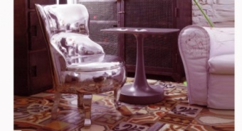 Sellerina aluminium armchair. 55x64 h.83 aluminium