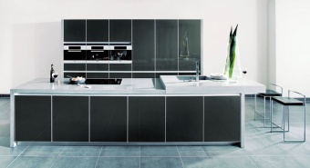 Кухня Zeyko Facett Vitrin Black