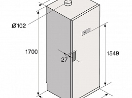 Сушильный шкаф Asko DC7774V.W - схема встраивания