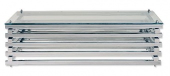 Столик для кофе Andrew Martin модель CHROME LOG COFFEE TABLE