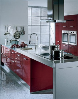 Кухни Geba, модель Kolari bordeaux