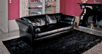 Vincent sofa. 200x95 h.74 Tuscany Pienza - available also in the size 175x95 h.74 and 230x95 h.74; armchair 100x95 h.74 and pouf 56x56 h.46