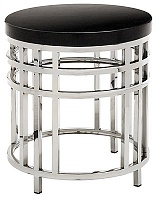Приставной столик Andrew Martin модель BLACK GEOMETRIC ROUND OCCASIONAL